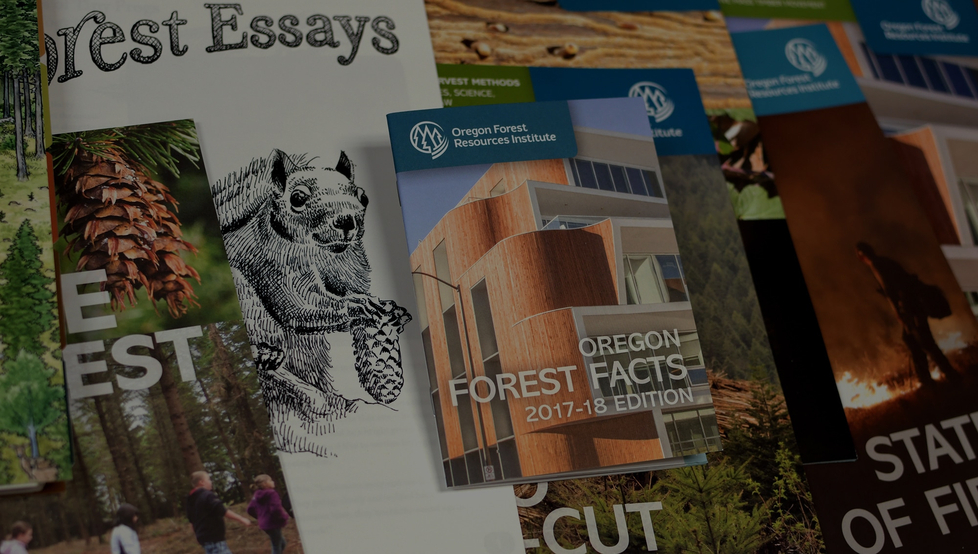 printed materials on a desk