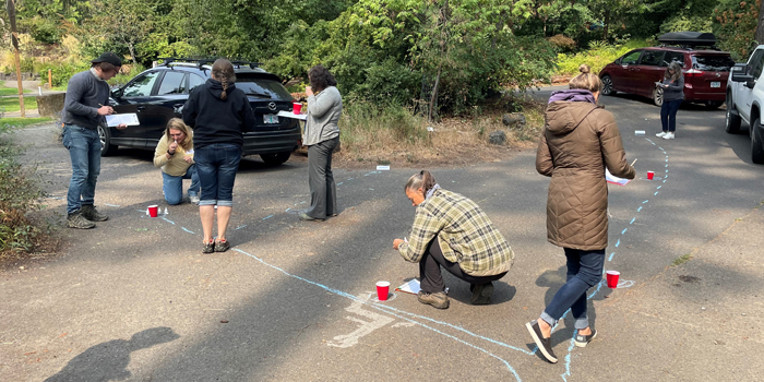 Teachers doing workshop