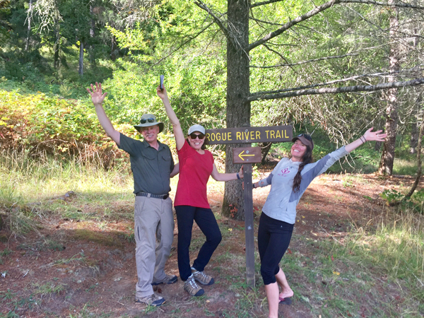 Rogue River Trail sign