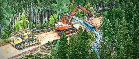 Forest road engineering