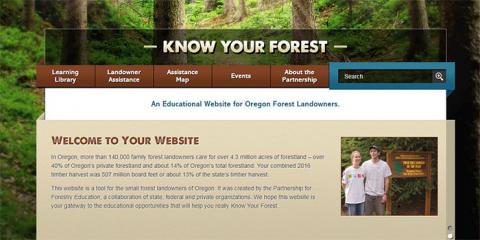 KnowYourForest.org screen capture