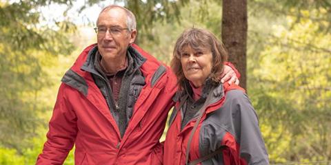 Two forestland owners on their land