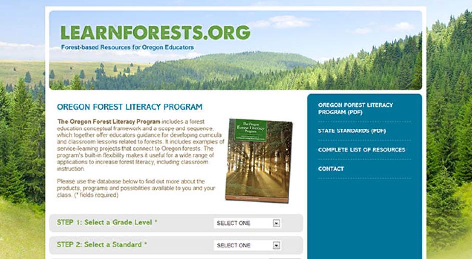 LearnForests.org is a great place to find forest-related activities for K-12 students and teachers