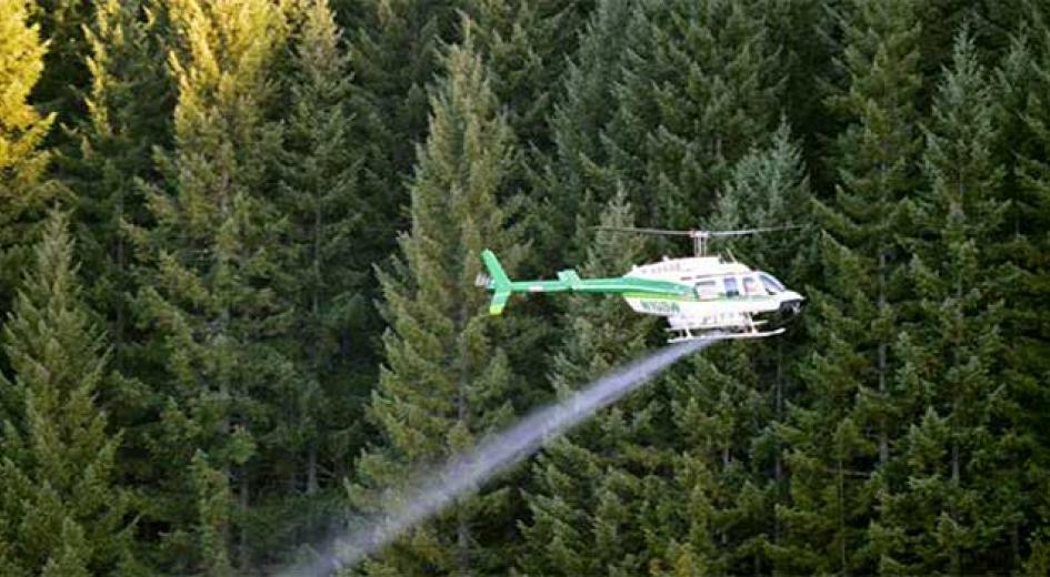 aerial herbicide spraying 