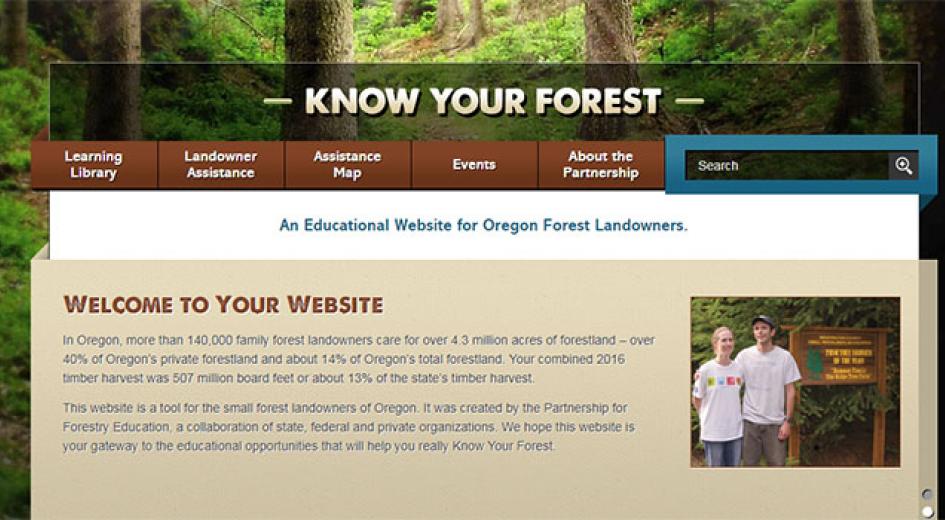KnowYourForest.org screen capture