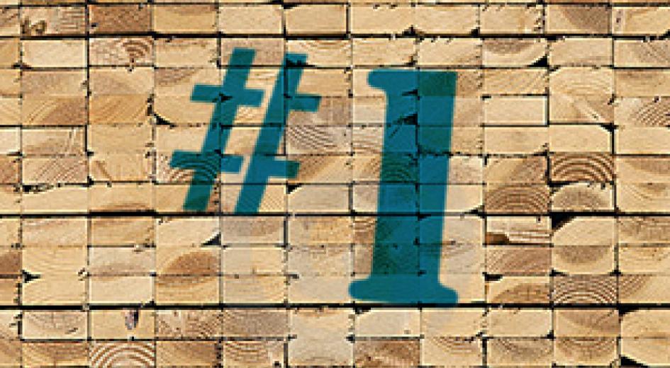 softwood lumber stack