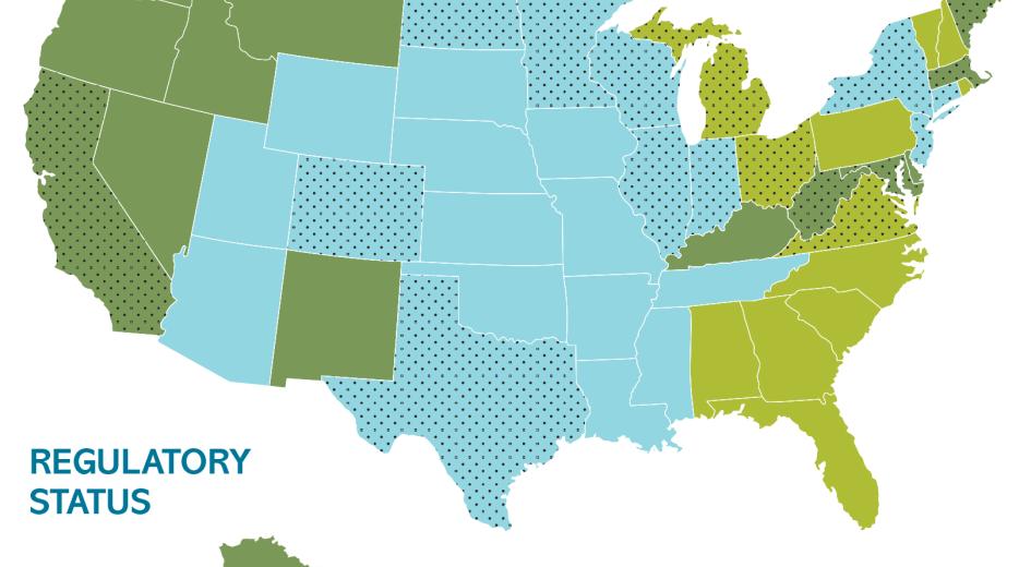 map of forest regulations across the United States